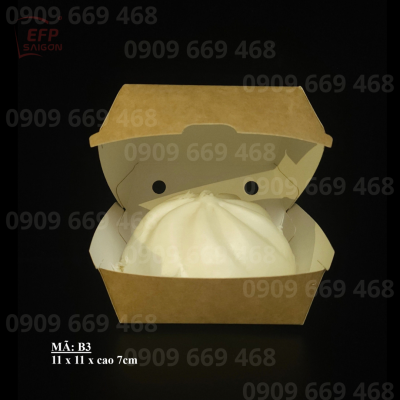 Hộp Giấy Đựng Đồ Ăn Vặt, Takoyaki, Gà Viên, Cá Viên – Hộp Take Away